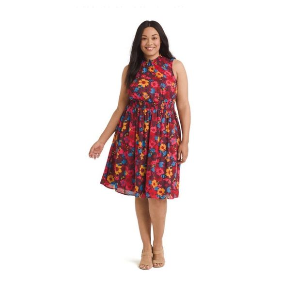 Modcloth Dresses & Skirts - ModCloth floral smocked waist midi dress